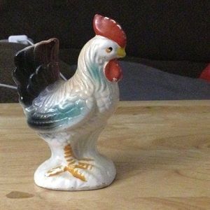 Ceramic chicken statue